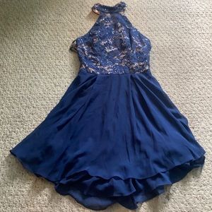 Blue Homecoming Dress